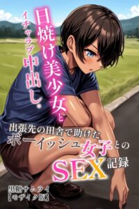 日焼け美少女とイチャラブ中出し。出張先の田舎で助けたボーイッシュ女子とのSEX記録【モザイク版】【無料エロ漫画18禁】hitomi・momonga・raw